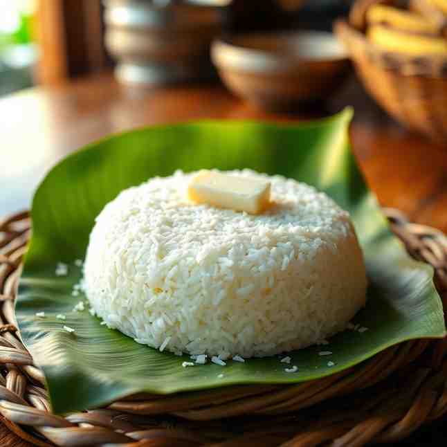 Filipino Bibingka - Coconut Rice Cake